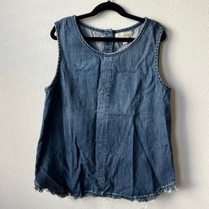 Anthropologie Denim Tank Top